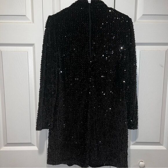 Sanctuary Sparkling Black Mini Dress - Picture 9 of 10
